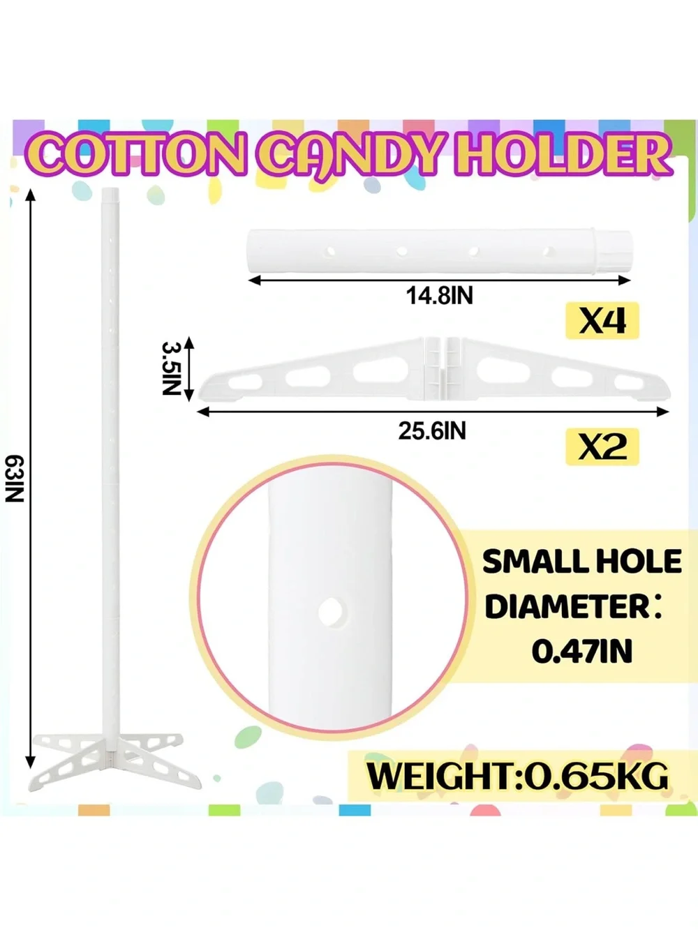Plastic Cotton Candy Stand